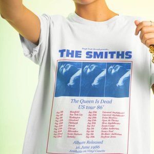 The Smiths Us Tour 86 The Queen Is Dead T-shirt, The Smiths Us Tour Rock Band